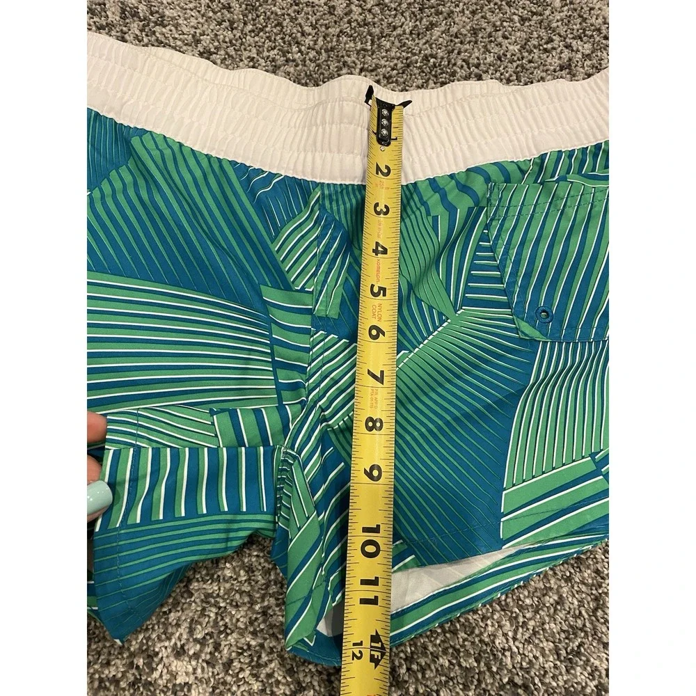 Womens Oakley Fanned Out Board Short Size Large NWT Green Elastic Band